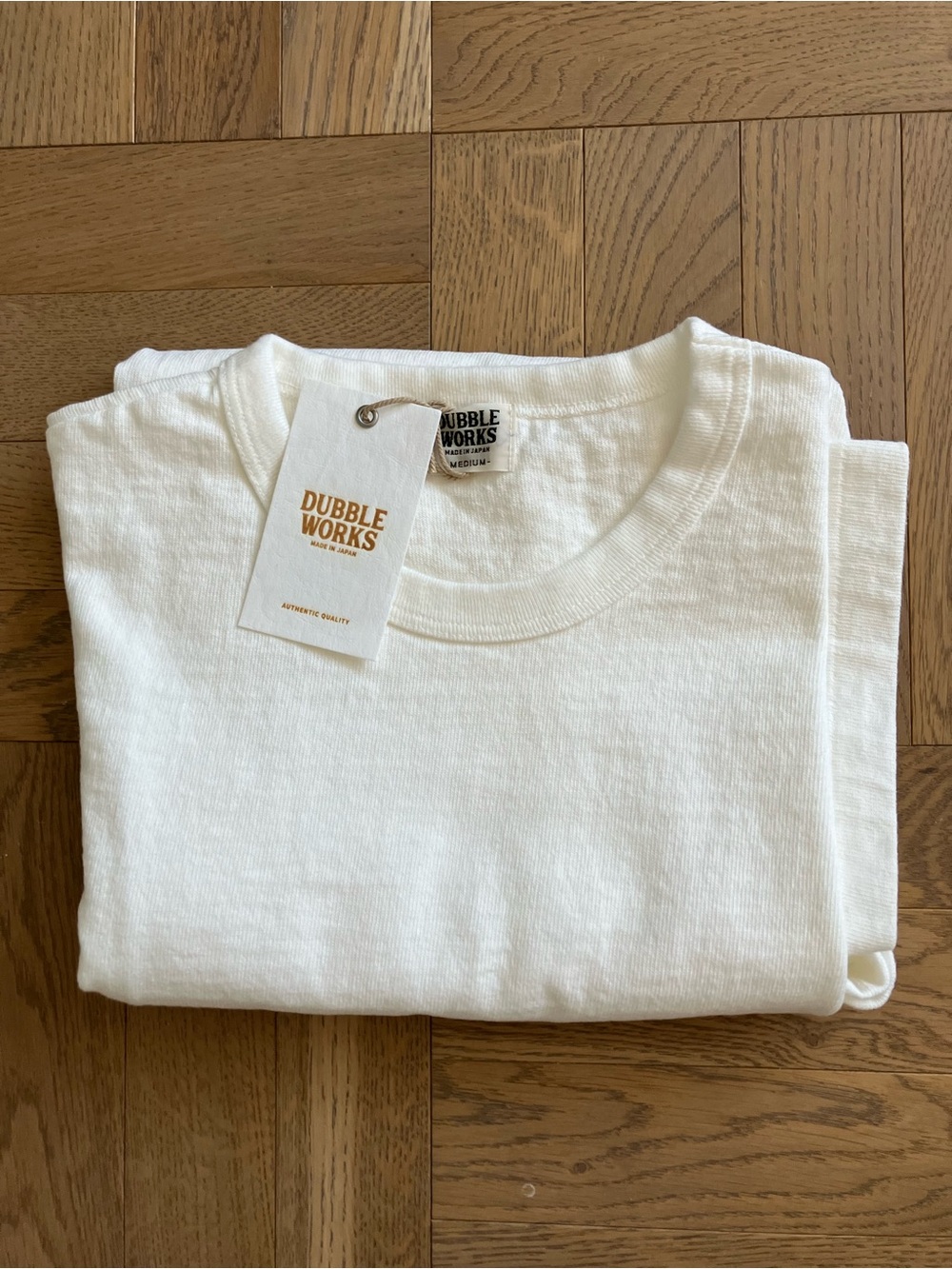 NWT Dubbleworks Men’s 37001 Heavyweight T-Shirt Off White Size Medium